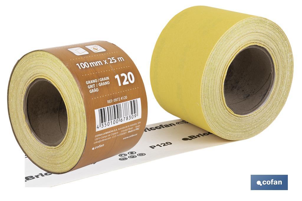 Roll of abrasive paper "Yellow" - Cofan