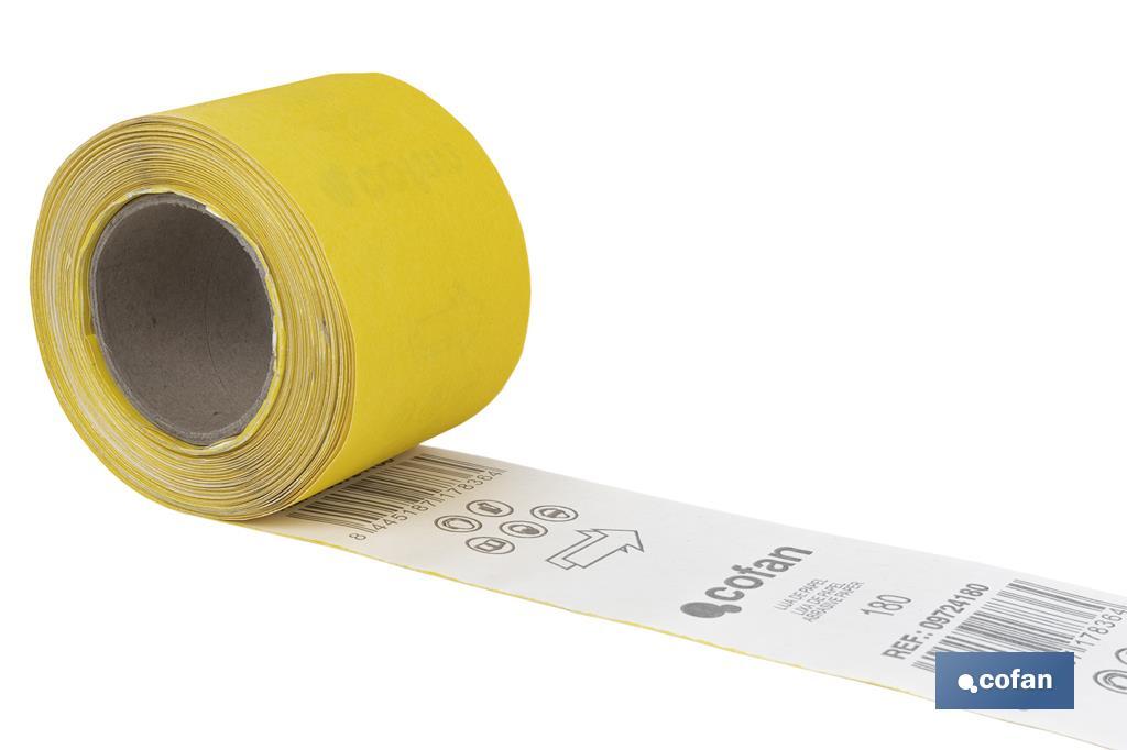 Rollo Lija Papel "Amarillo" - Cofan
