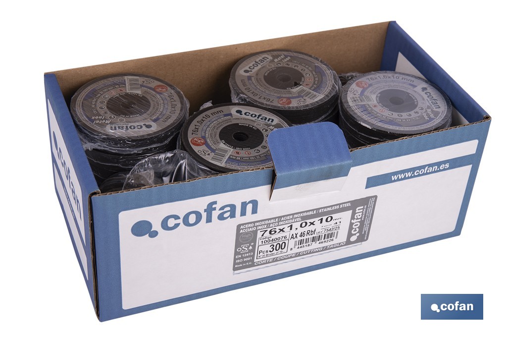 Discos Extrafinos para Acero INOX - Cofan
