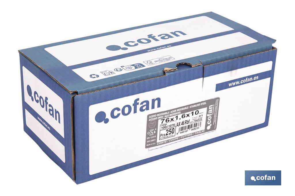 Discos Extrafinos para Acero INOX - Cofan
