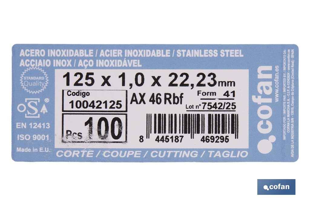 Gamma standard linea azzurra - Cofan