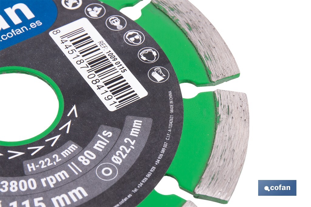 Universal base diamond discs "general construction" - Cofan