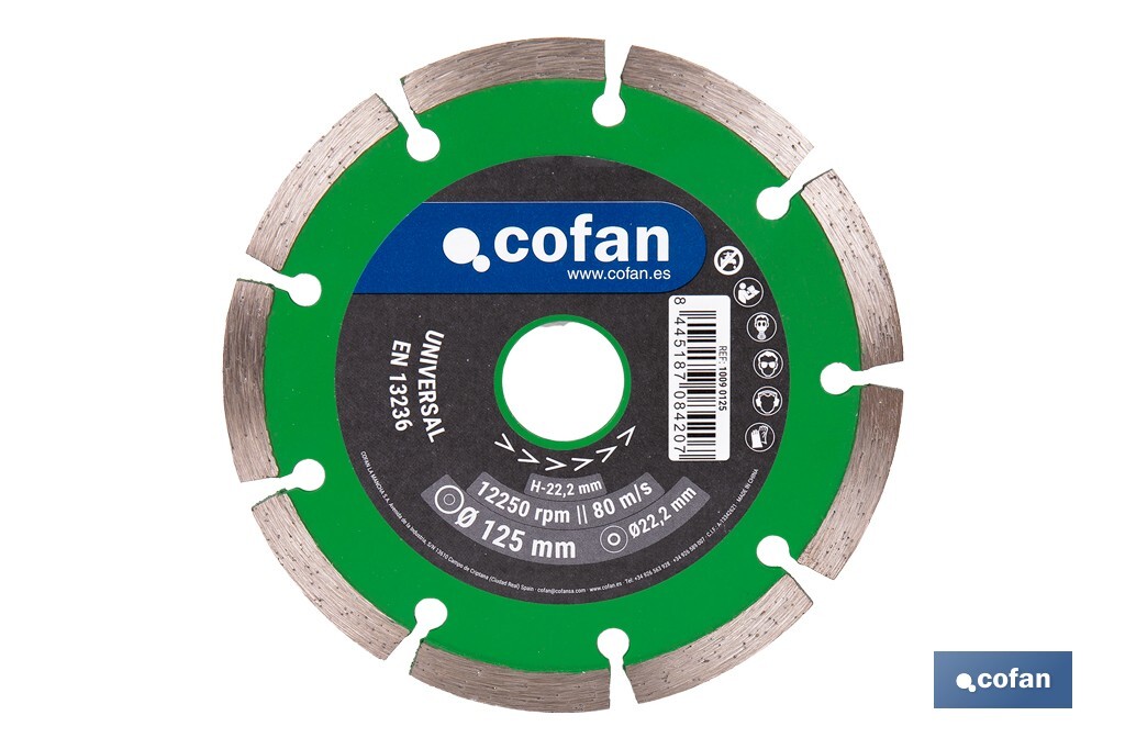 Universal base diamond discs "general construction" - Cofan