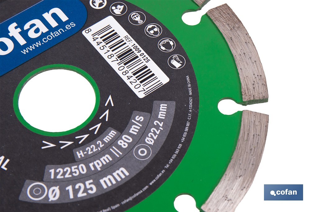 Universal base diamond discs "general construction" - Cofan
