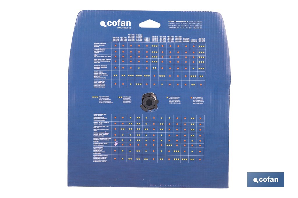 Universal base diamond discs "general construction" - Cofan