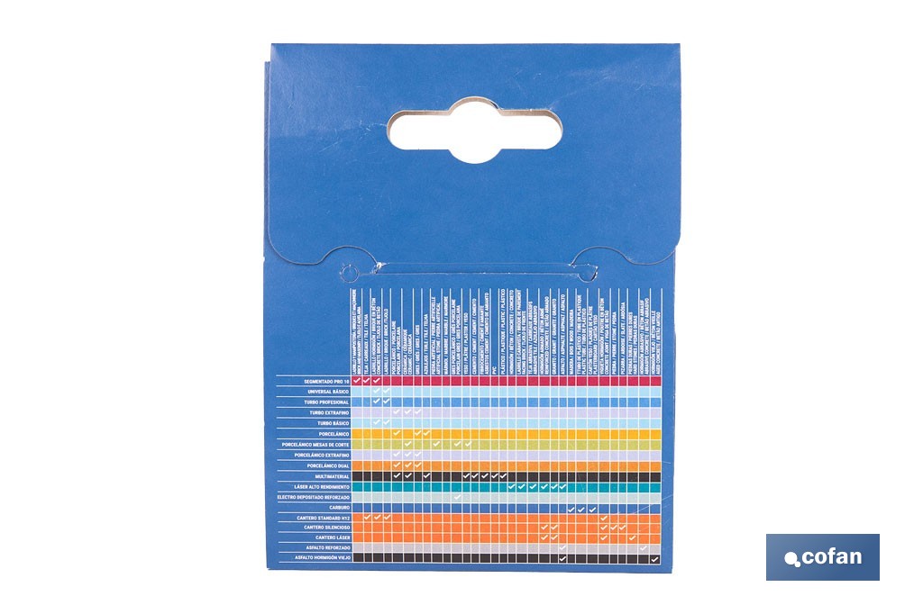 Disco de corte segmentado ventilado | Para ladrillo y hormigón | Corte en seco | Disponible en diferentes medidas - Cofan