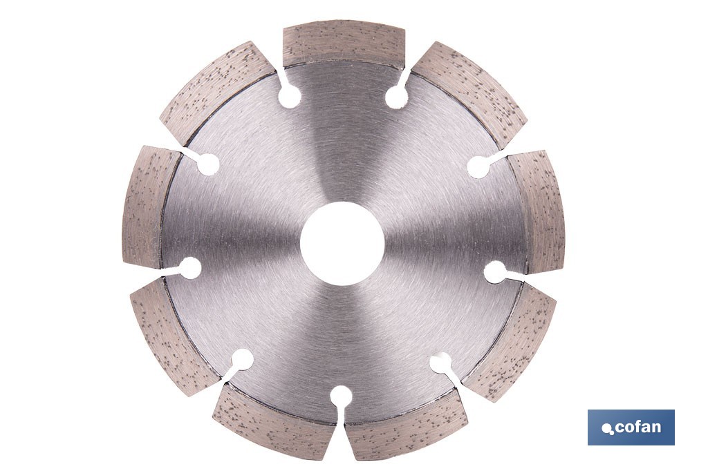 Disco de diamante cantero láser profesional | Adecuado para corte en seco en piedra, granito y hormigón | Disponible en diferentes medidas - Cofan