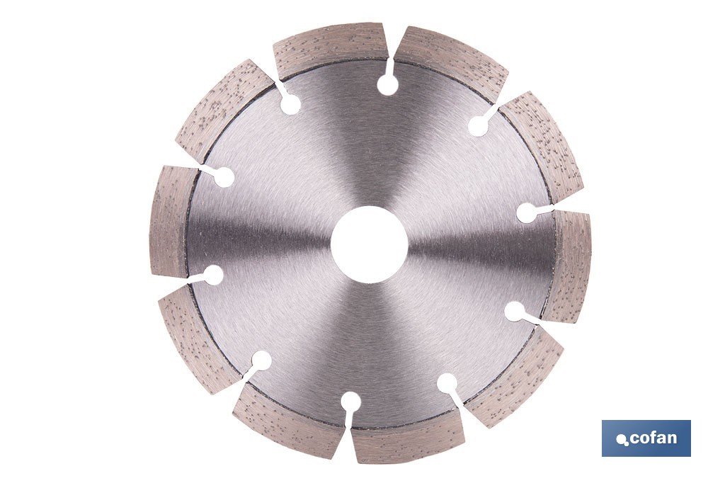 Disco de diamante cantero láser profesional | Adecuado para corte en seco en piedra, granito y hormigón | Disponible en diferentes medidas - Cofan