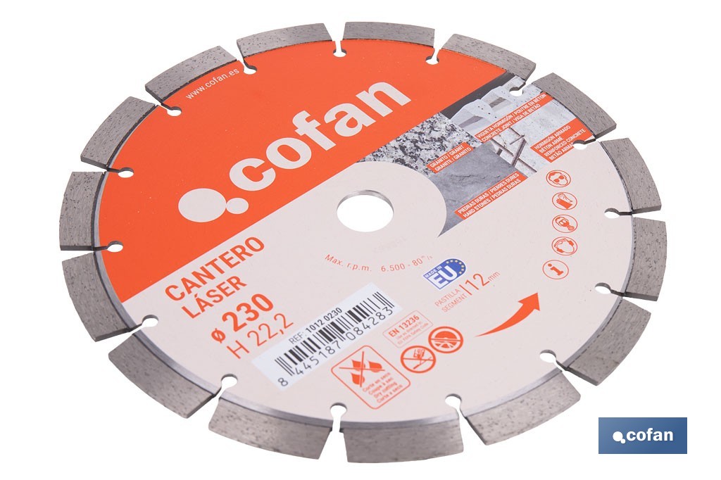 Disques de Diamant "modèle cantero" professionnel - Cofan