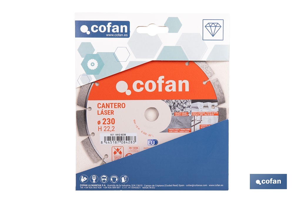 Disques de Diamant "modèle cantero" professionnel - Cofan