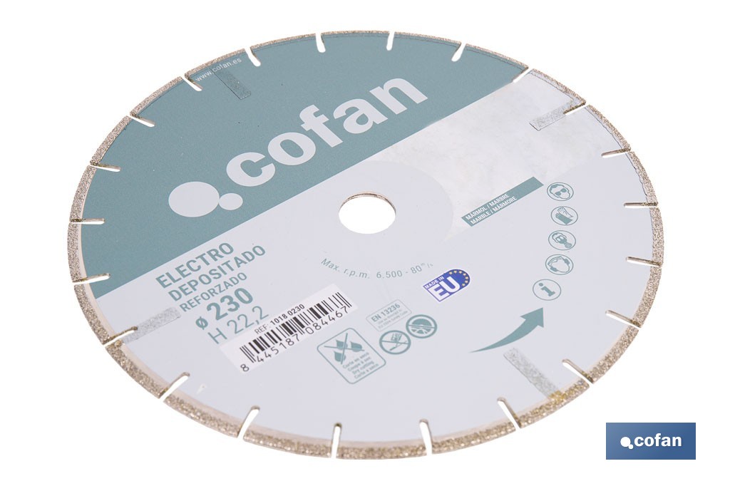 Disques de Diamant "Spécial Marbre" - Cofan