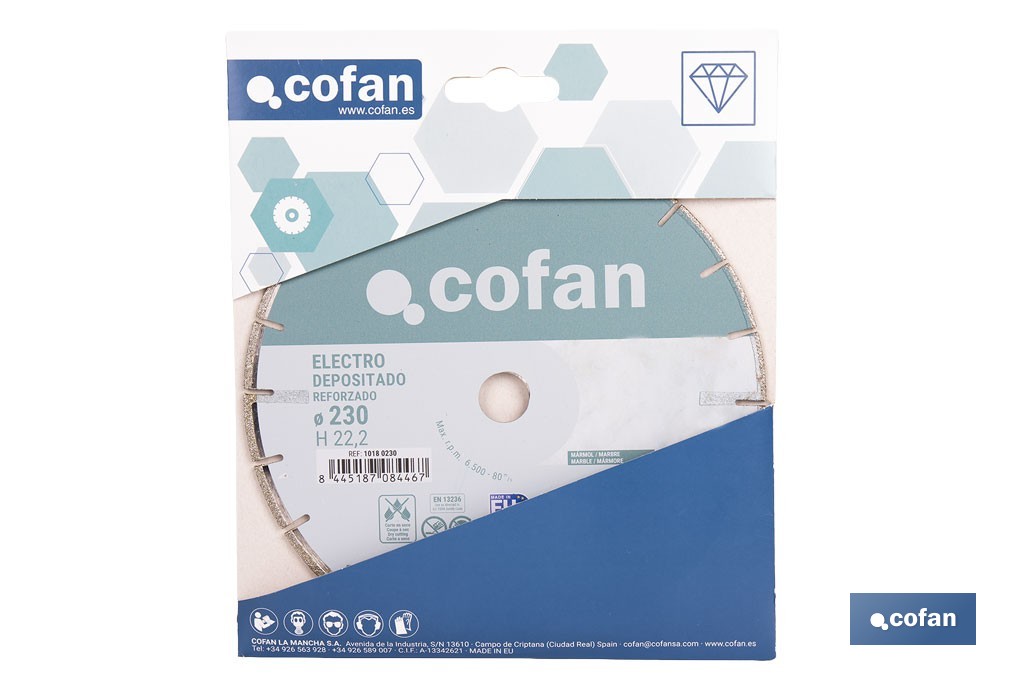 Disques de Diamant "Spécial Marbre" - Cofan