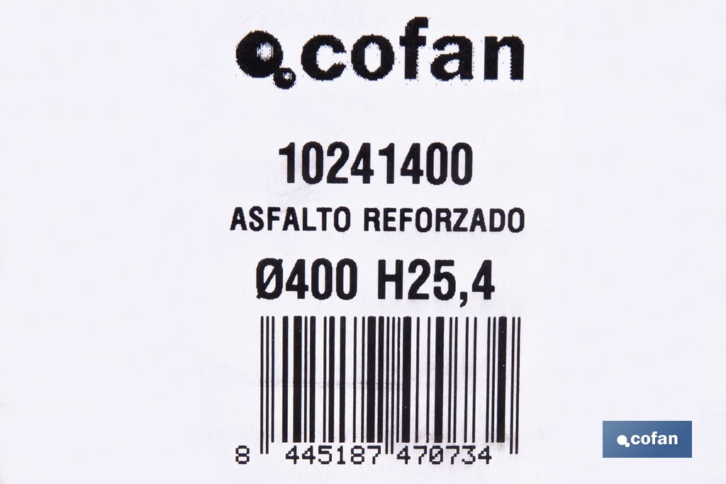 Disco de diamante reforzado soldado por láser | Corte húmedo en asfalto y hormigón abrasivo | Disponible en diferentes medidas - Cofan