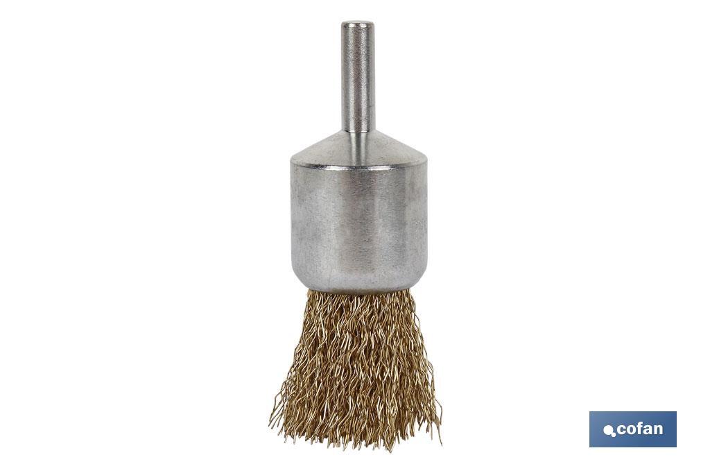 Brosse ondulée, acier laiton - Cofan