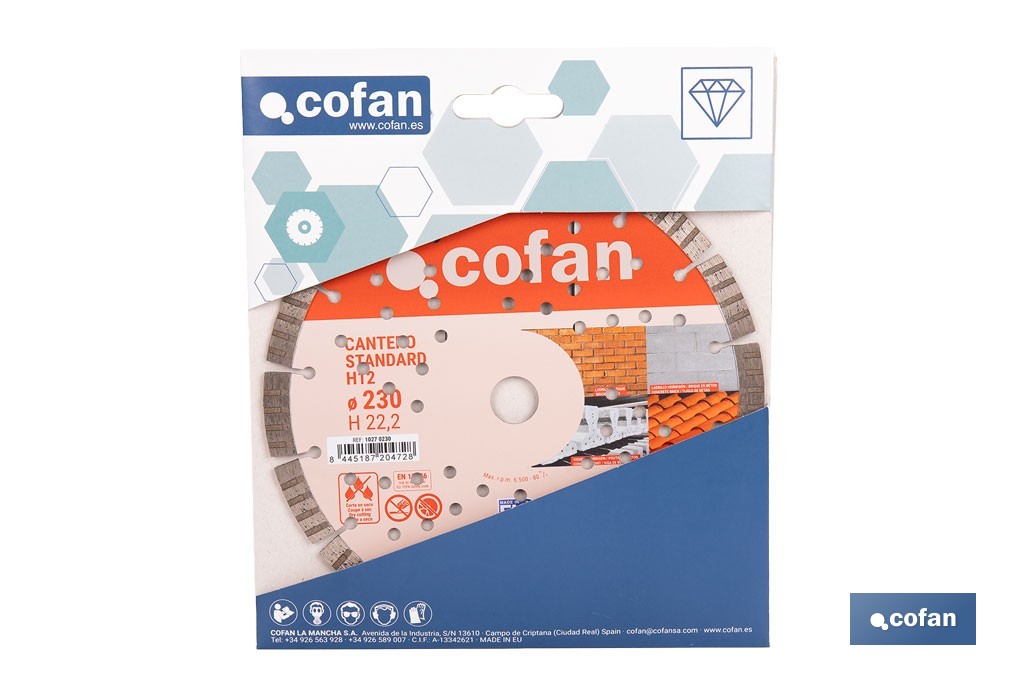 "Stone breaker" Diamond disc  - Cofan