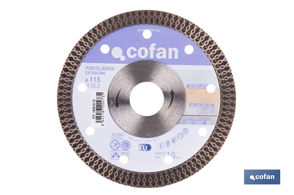 Diamond disc Reinforced Porcelain - Cofan