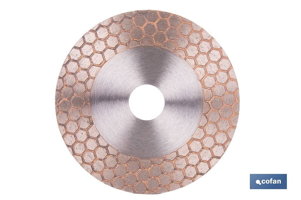 Disco porcelánico para corte, lijado y desbaste | Corte en seco de cerámica, porcelánico y gres | Disponible en diferentes medidas - Cofan
