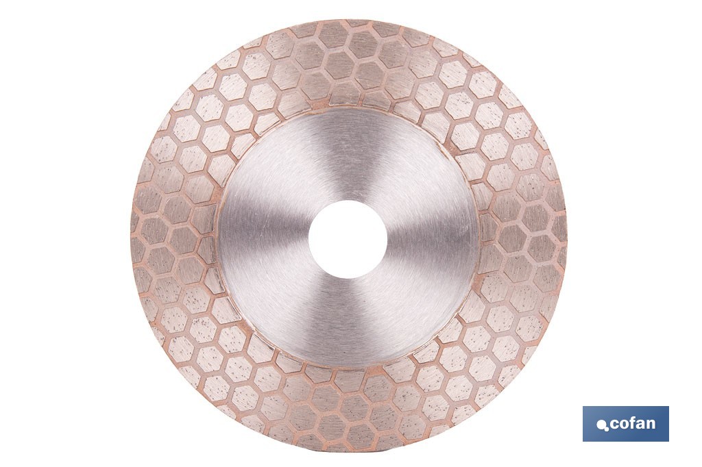 Disco porcelánico para corte, lijado y desbaste | Corte en seco de cerámica, porcelánico y gres | Disponible en diferentes medidas - Cofan