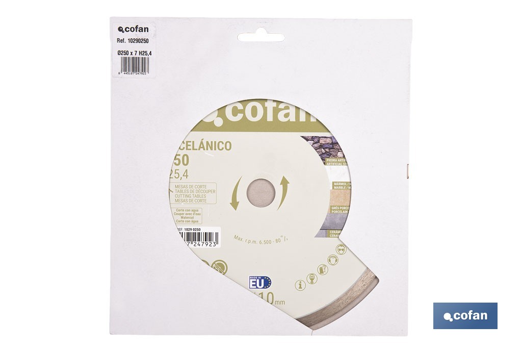 DISQUE DE CARRELAGE MACHINES DE TABLE - Cofan