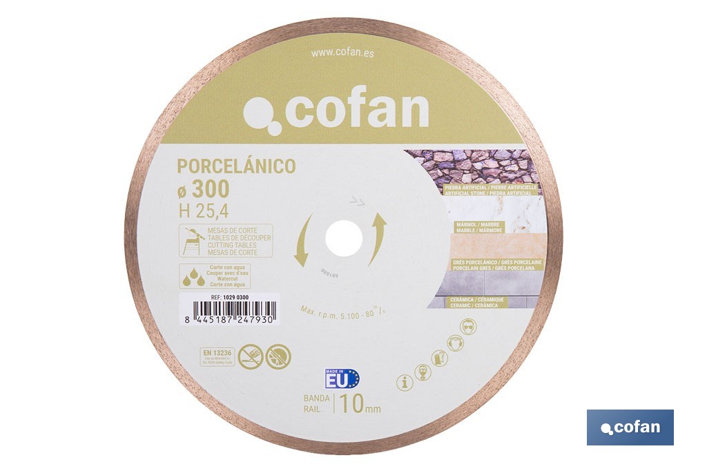 DISQUE DE CARRELAGE MACHINES DE TABLE - Cofan