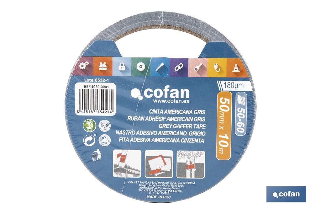 Grey gaffer tape - Cofan