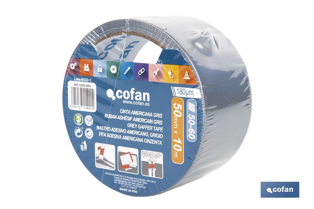Grey gaffer tape - Cofan