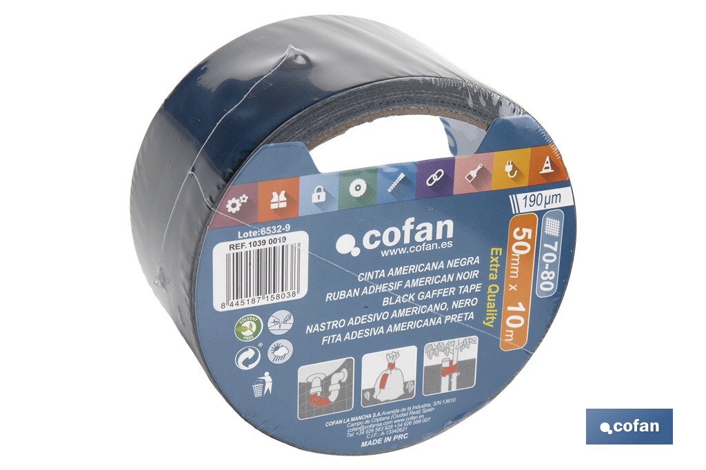 Black gaffer tape - Cofan