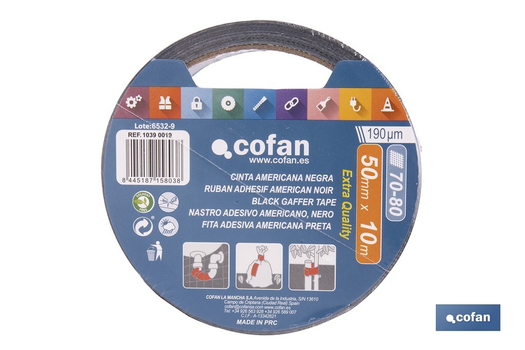 Black gaffer tape - Cofan