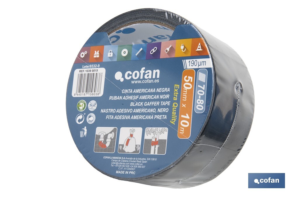 Black gaffer tape - Cofan