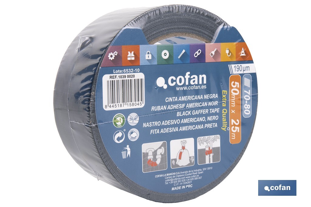 Black gaffer tape - Cofan