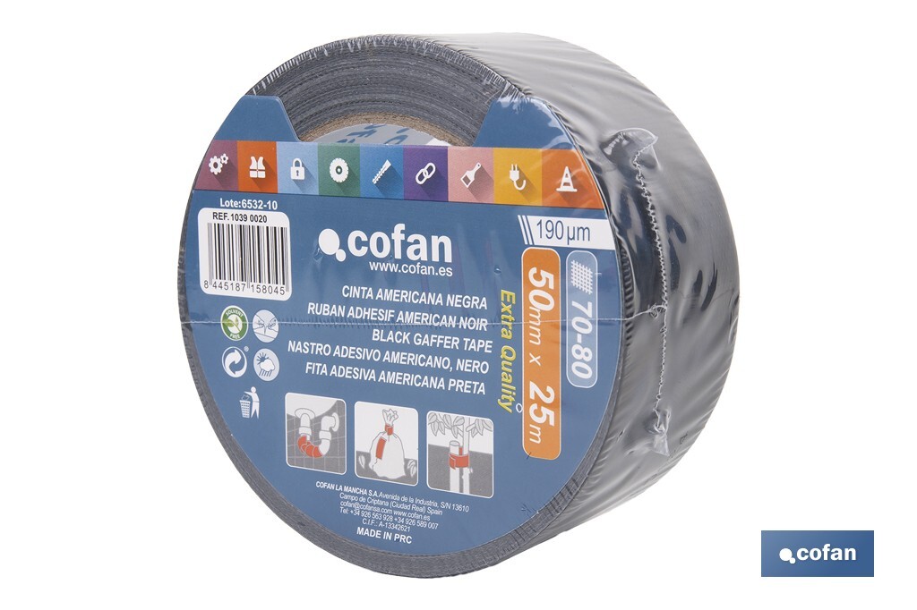 Black gaffer tape - Cofan