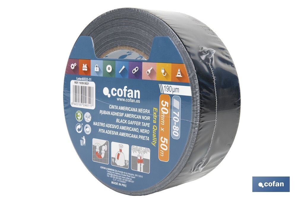 Black gaffer tape - Cofan