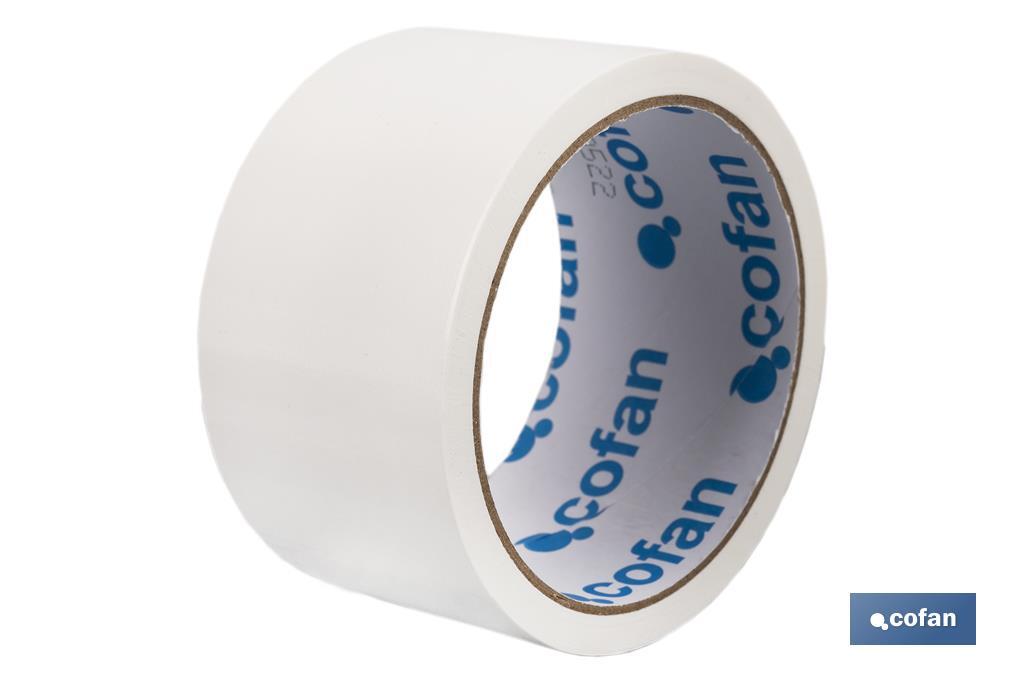 Cofan Duct tape 180 microns | White | Different sizes - Cofan