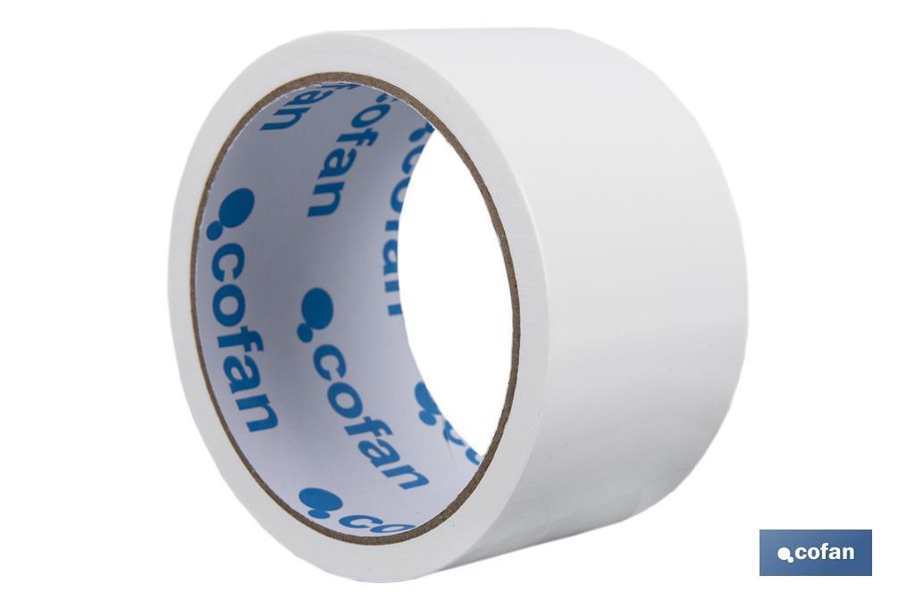 Cofan Duct tape 180 microns | White | Different sizes - Cofan