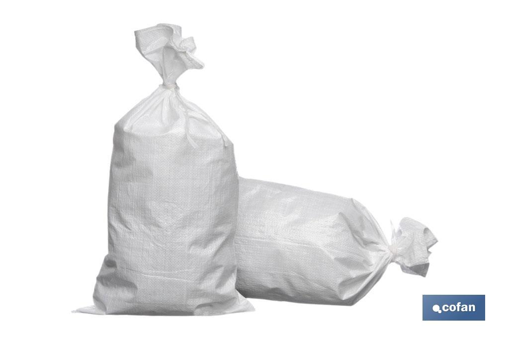 Pack of 10 polypropylene raffia sacks 60x100cm Cofan