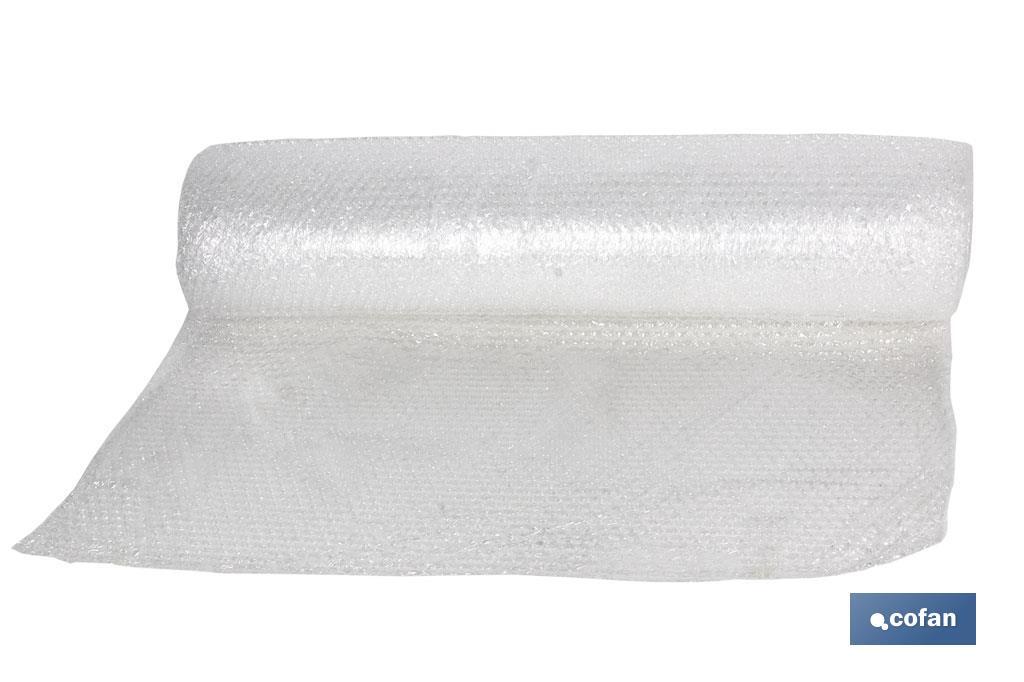 Rollo de polietileno de Burbuja | Máxima protección para tus pertenencias | Medidas de 0,8 x 10 metros - Cofan