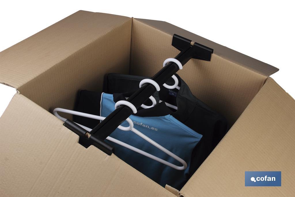 Caja armario para mudanzas | Medidas 50 x 50 x 120 cm | Material de cartón ondulado - Cofan