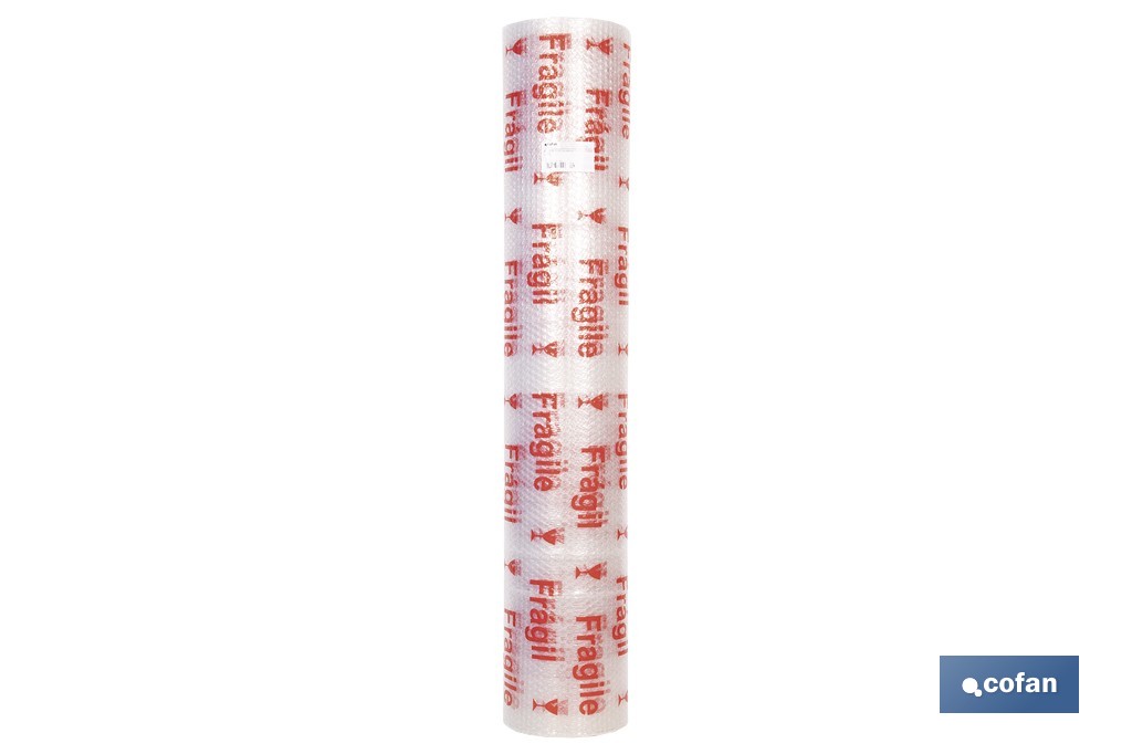 Rollo de plástico de burbuja | Ideal para mudanzas, embalajes y envíos | 40 g/m2 | Dos medidas diferentes| Protección para objetos delicados - Cofan