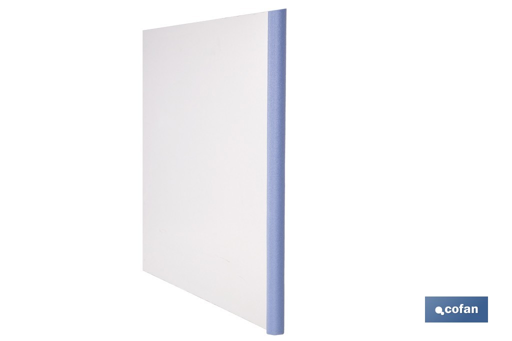 Cantonera de espuma de tipo CM | Material: polietileno | Longitud: 1 m | Color: azul claro | Protección de aristas y bordes - Cofan