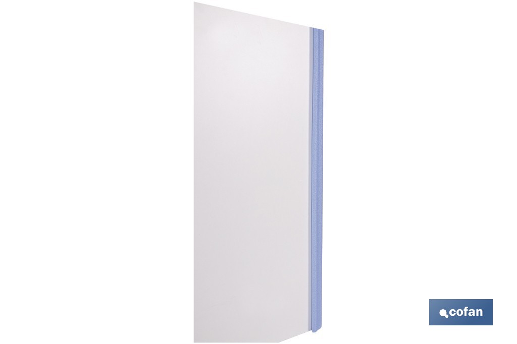 Cantonera de espuma de tipo CM | Material: polietileno | Longitud: 1 m | Color: azul claro | Protección de aristas y bordes - Cofan