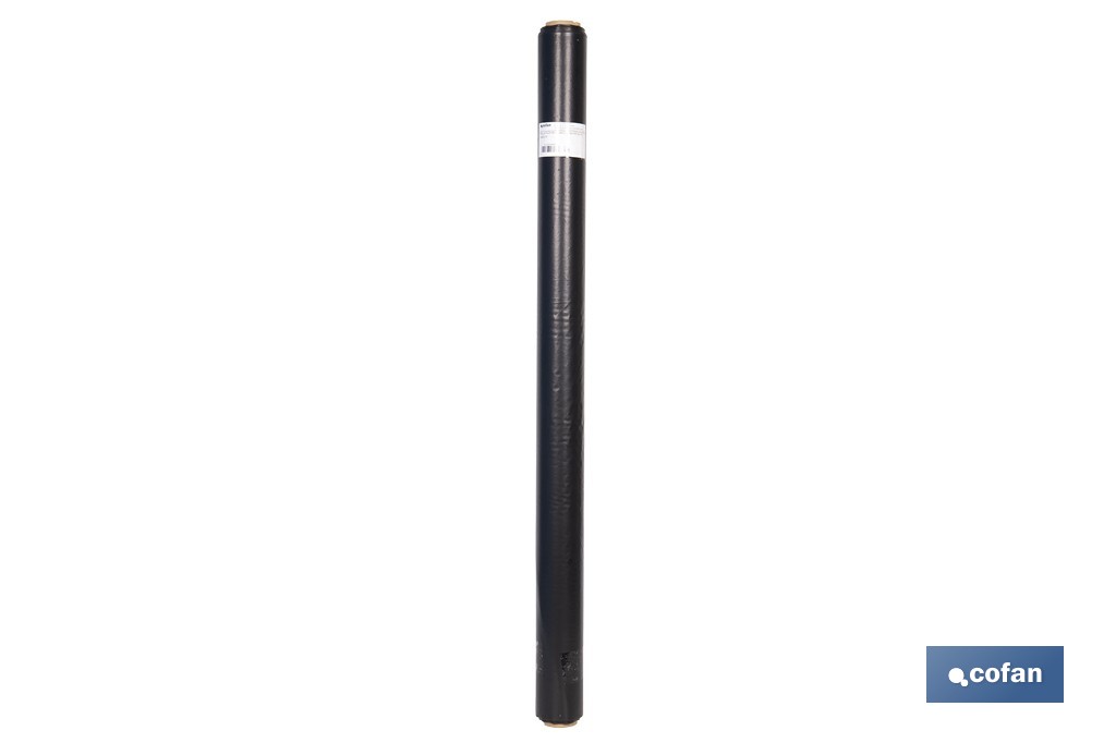 Rollo de film negro | Material: polietileno | Galga 400 | Grosor: 100 micras | Protección de embalajes | Disponible en diferentes medidas - Cofan
