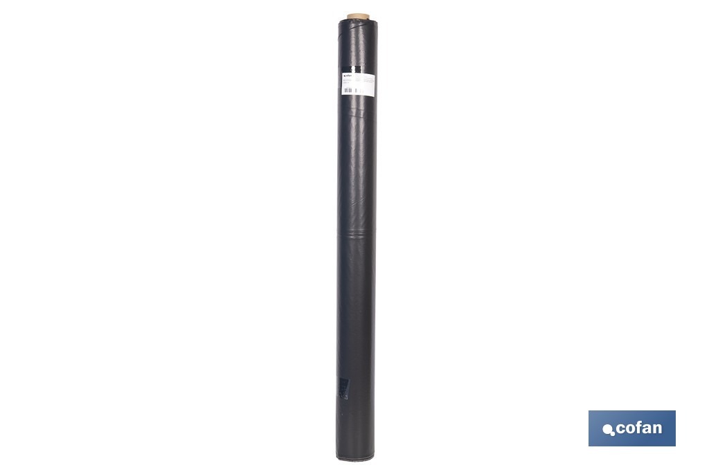 Rollo de film negro | Material: polietileno | Galga 400 | Grosor: 100 micras | Protección de embalajes | Disponible en diferentes medidas - Cofan