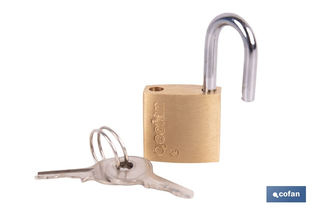 Quality Plus Brass Padlock - Cofan