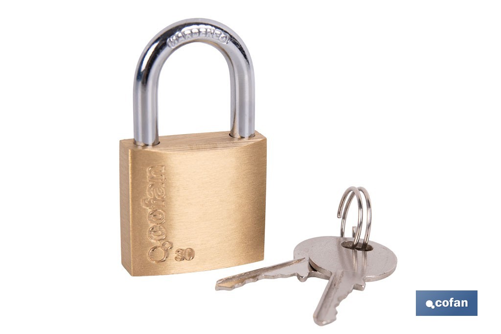 Quality Plus Brass Padlock - Cofan