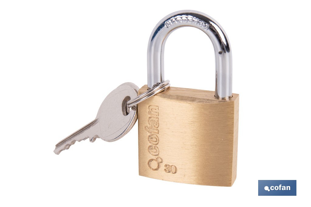 Quality Plus Brass Padlock - Cofan