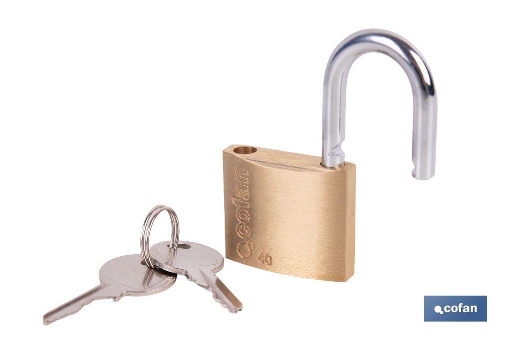 Quality Plus Brass Padlock - Cofan