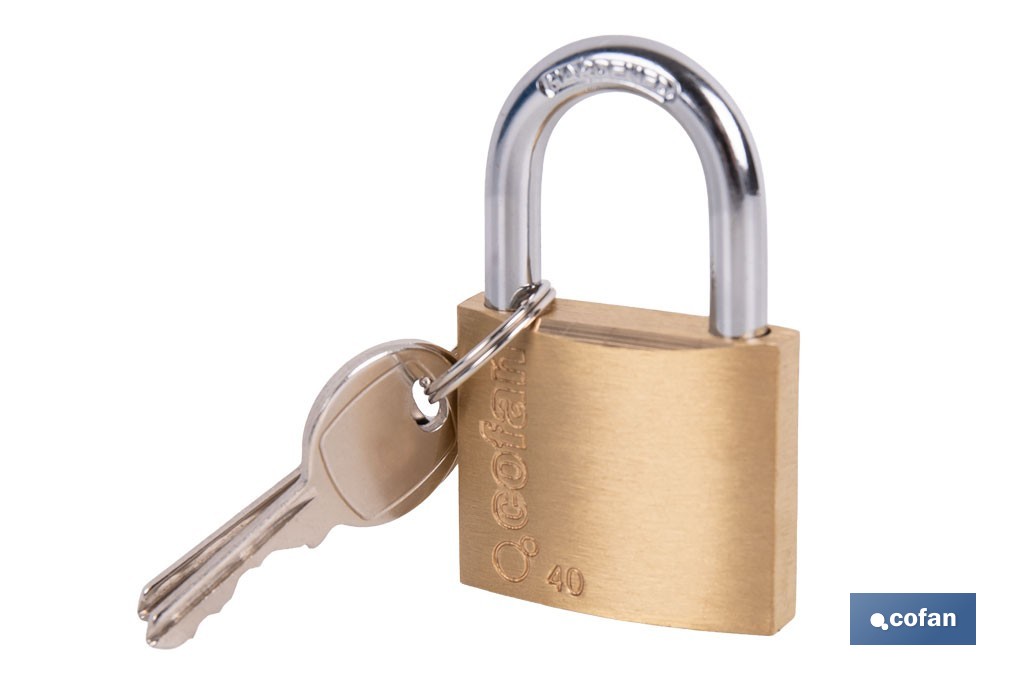 Quality Plus Brass Padlock - Cofan