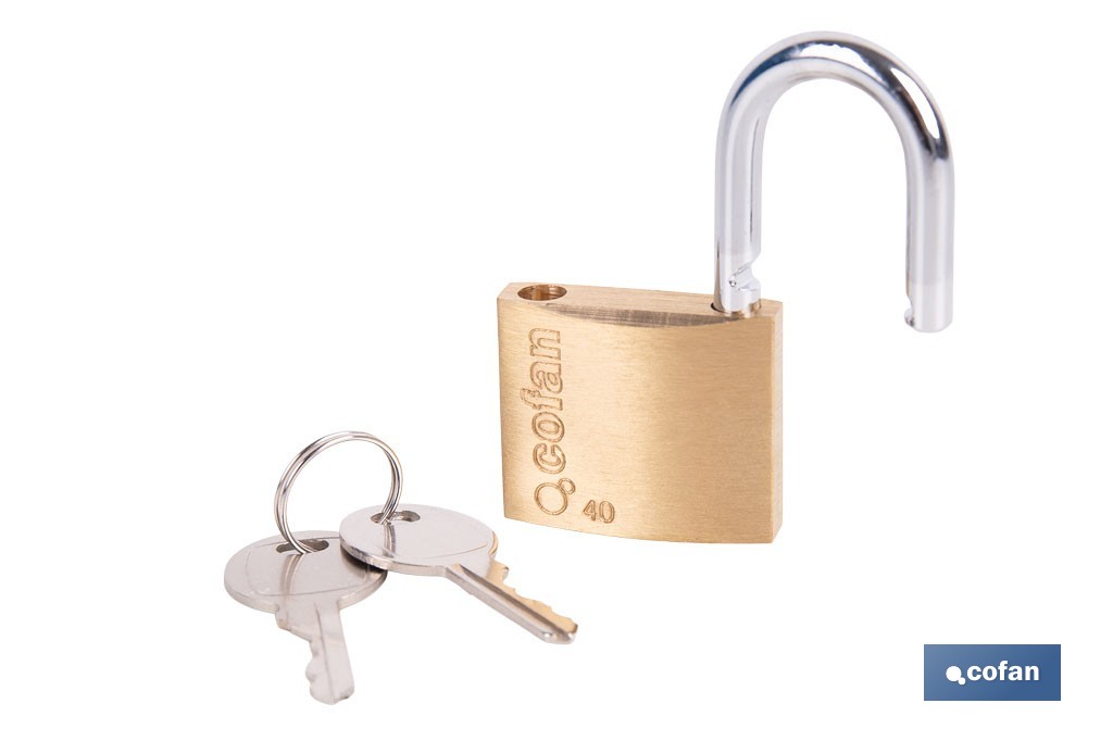 Quality Plus Brass Padlock - Cofan