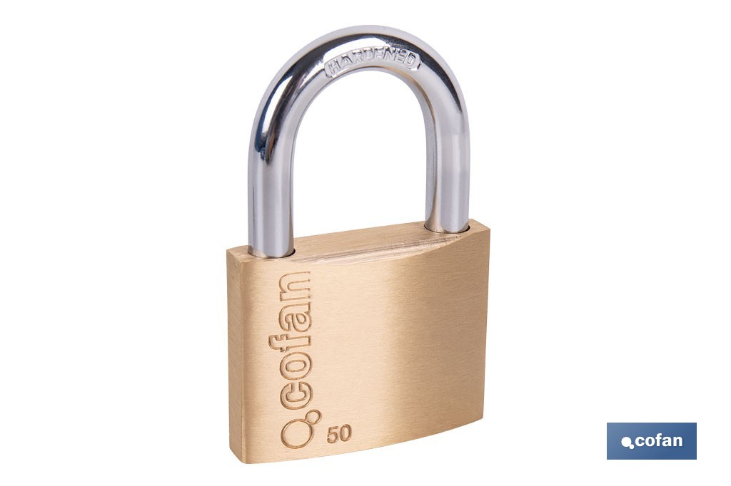 Quality Plus Brass Padlock - Cofan