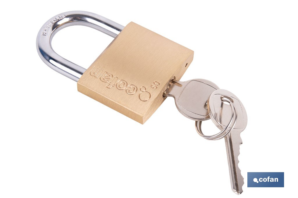 Quality Plus Brass Padlock - Cofan